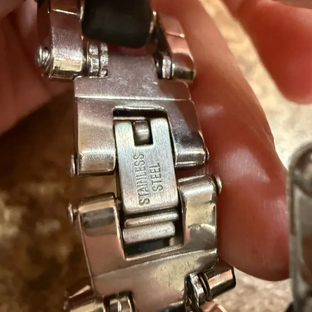 Men’s Cross Bracelet Stainless Steel Faith Spiritual Symbol Link